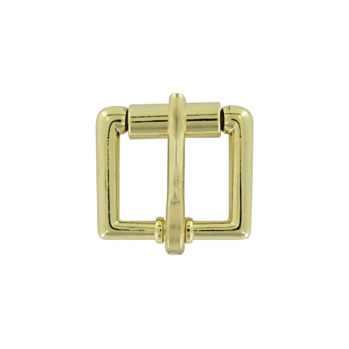 3/4" Brass, Heel Bar Roller Buckle, Zinc Alloy
