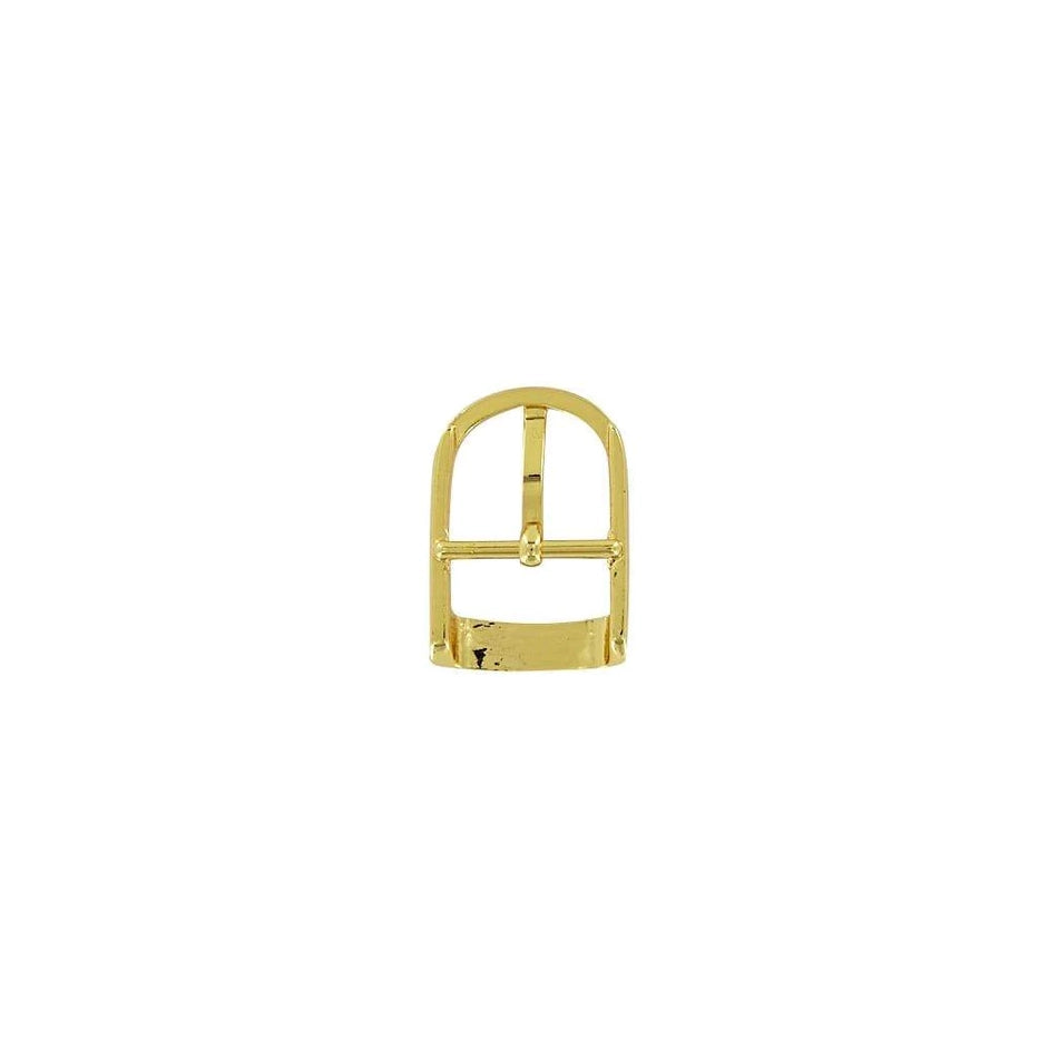 3/4" Shiny Gold, D Shaped Center Bar Buckle, Zinc Alloy