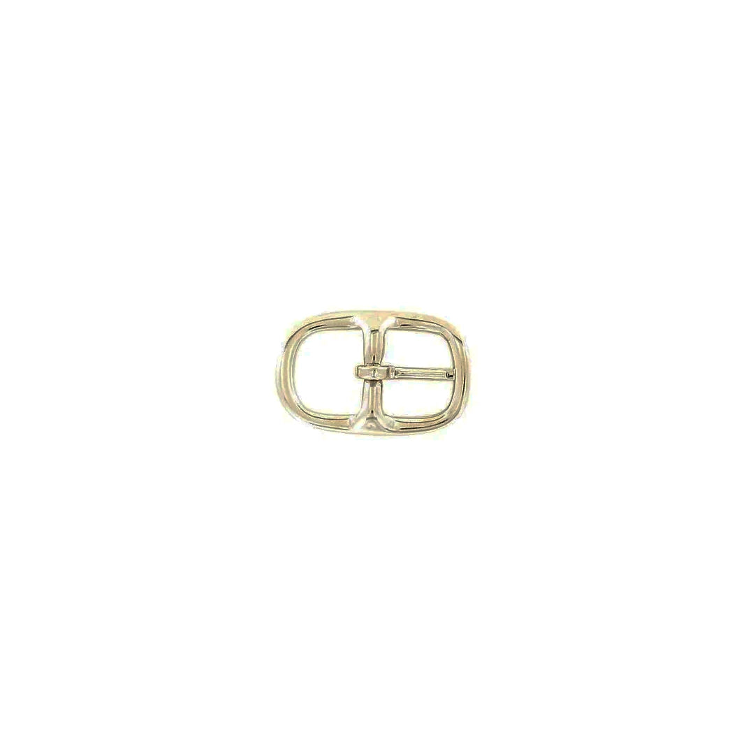 3/4" Nickel, 29x46mm Center Bar Buckle, Solid Brass