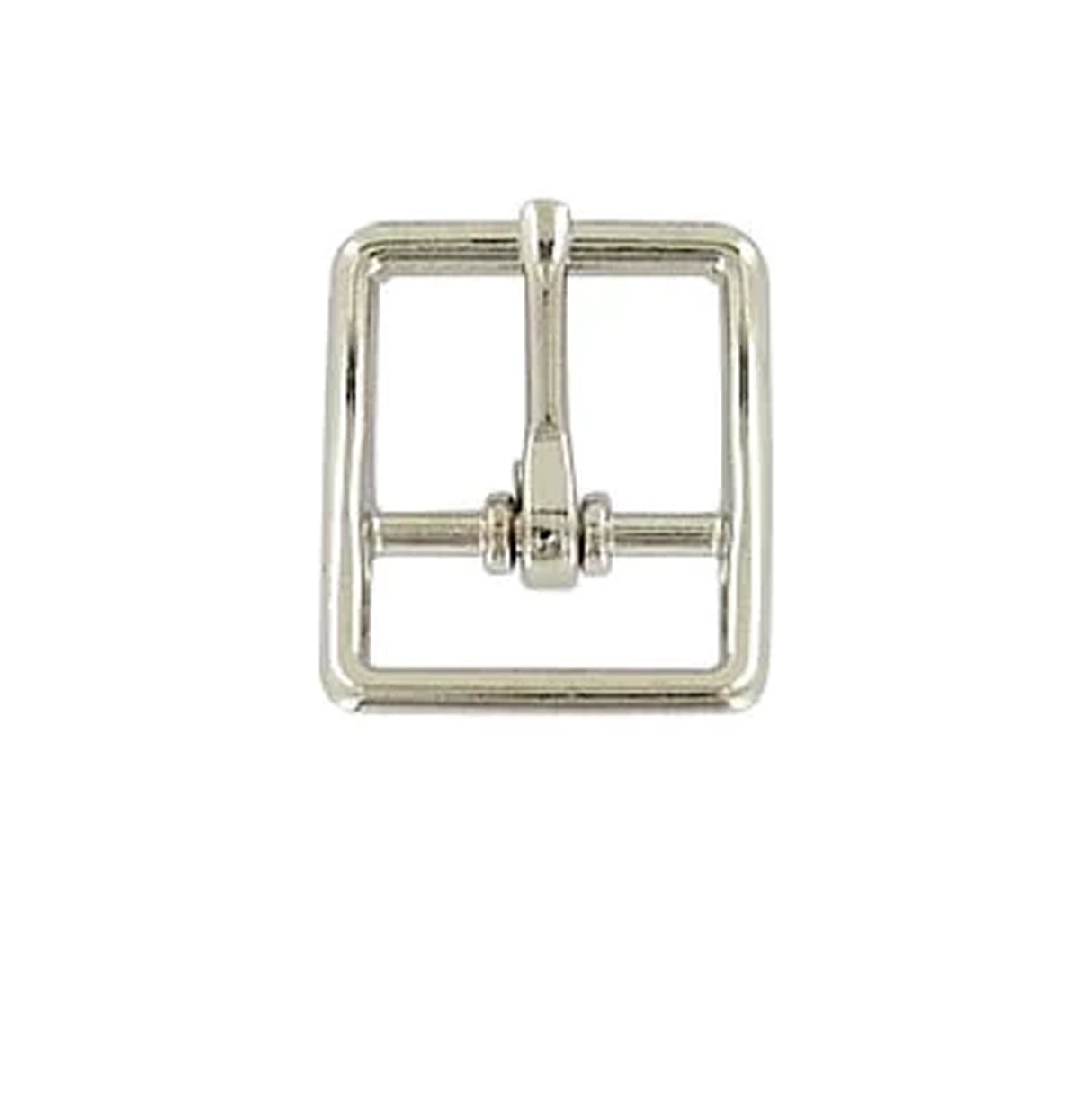 3/4" Nickel, Center Bar Buckle, Zinc Alloy