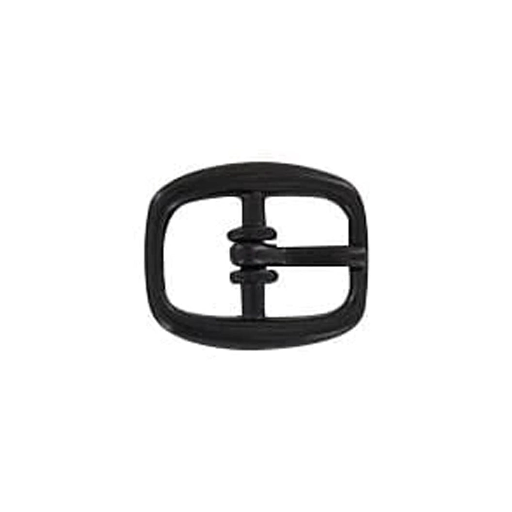 3/8" Black, 15x18mm Center Bar Buckle, Zinc Alloy