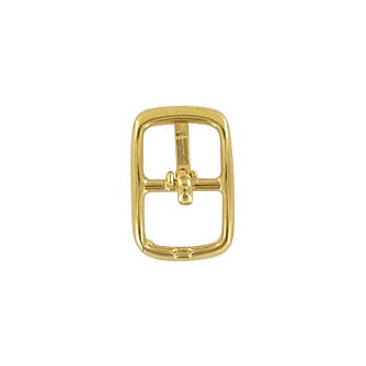 3/8" Gold, 13x20mm Center Bar Buckle, Zinc Alloy