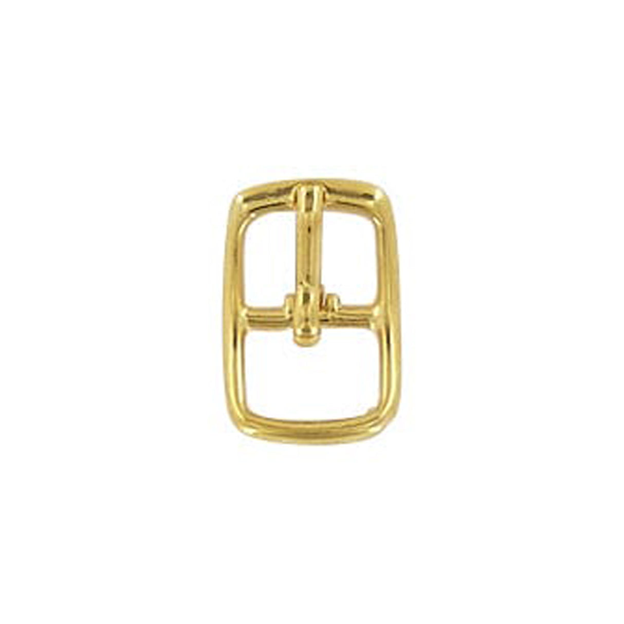 3/8" Gold, 13x20mm Center Bar Buckle, Zinc Alloy