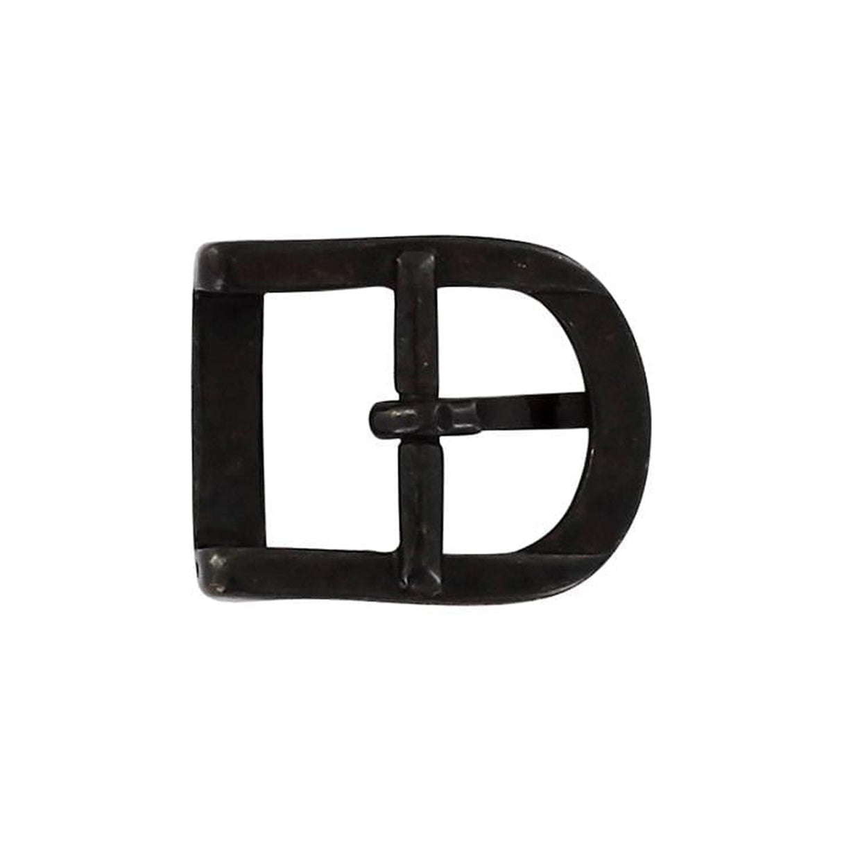 5/8" Antique Brass, D Shaped Center Bar Buckle, Steel