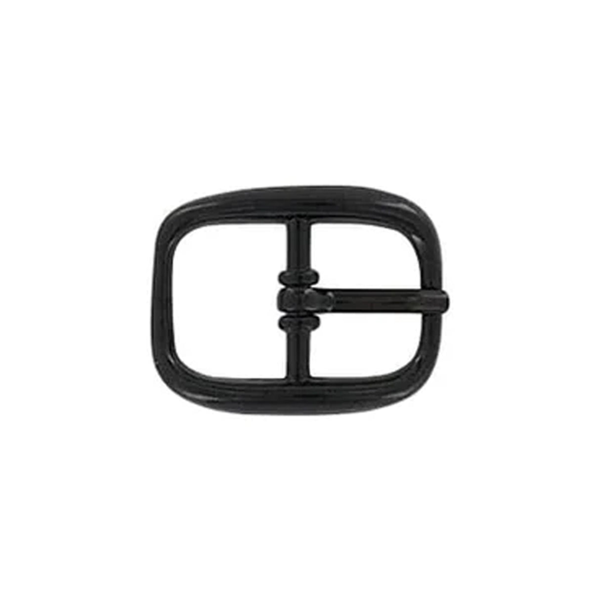 5/8" Black, 24x30mm Center Bar Buckle, Zinc Alloy