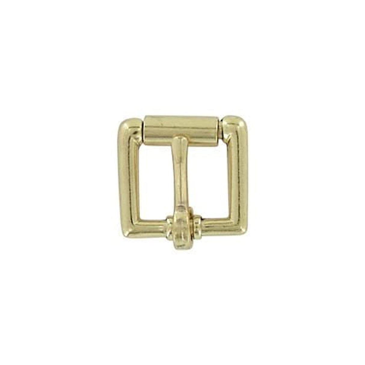 5/8" Brass, Heel Bar Roller Buckle, Zinc Alloy