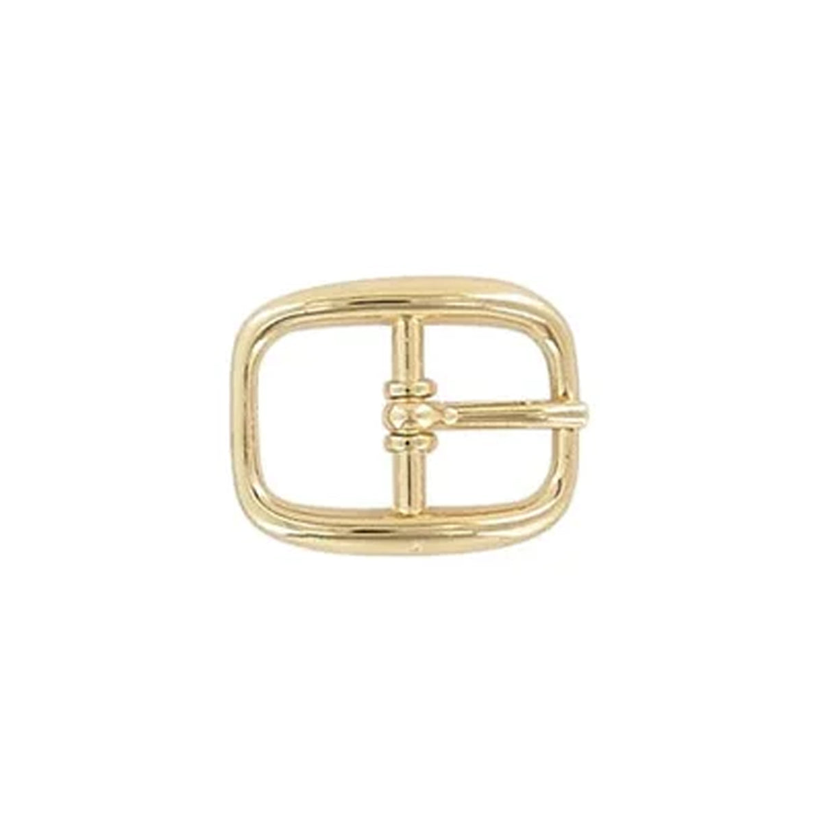 5/8" Gold, Center Bar Buckle, Zinc Alloy