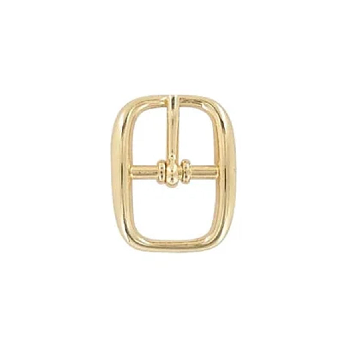 5/8" Gold, Center Bar Buckle, Zinc Alloy