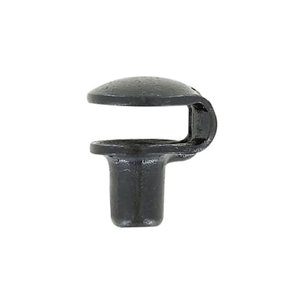 3/8" Shiny Black, Boot Lace Eyelet Hook, Steel