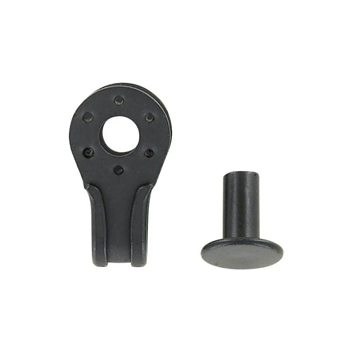 1/4" Black, Boot Hook with Rivet, Steel
