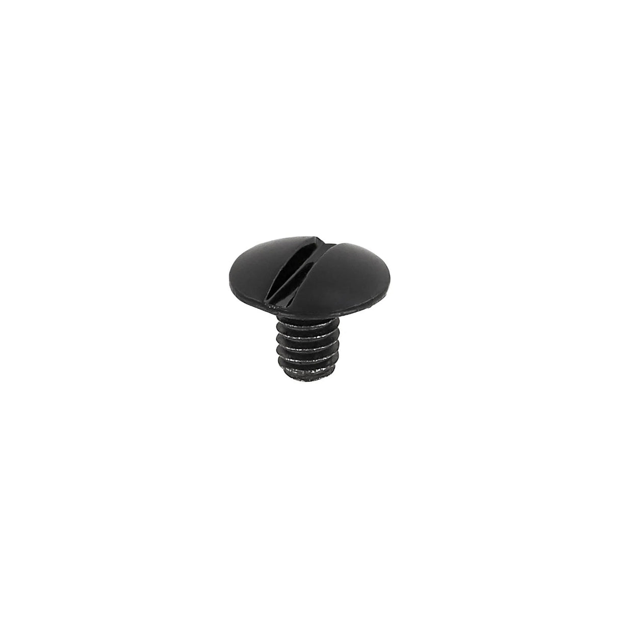 1/4" Glossy Black, Screw Only, Solid Brass PK10