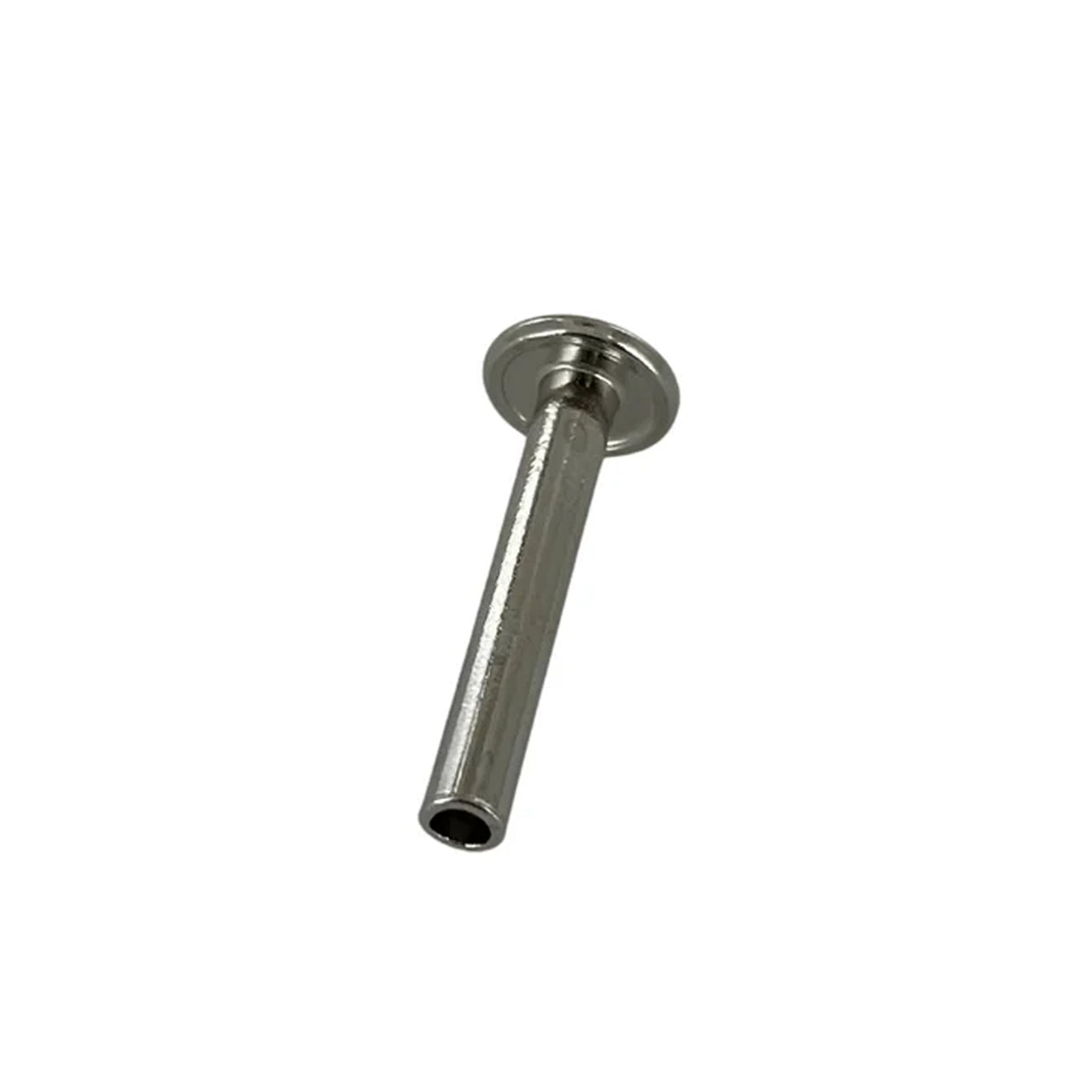 1" Nickel, Tubular Rivet, Steel - 12 pk
