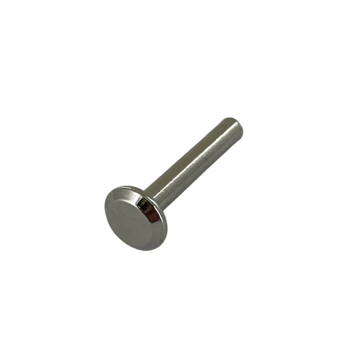 1" Nickel, Tubular Rivet, Steel - 12 pk