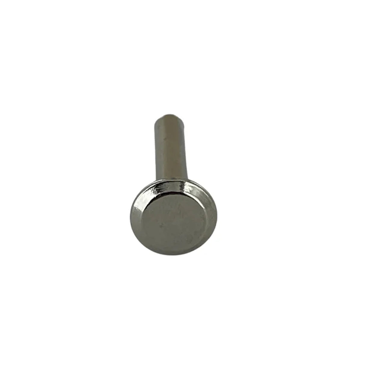 1" Nickel, Tubular Rivet, Steel - 12 pk