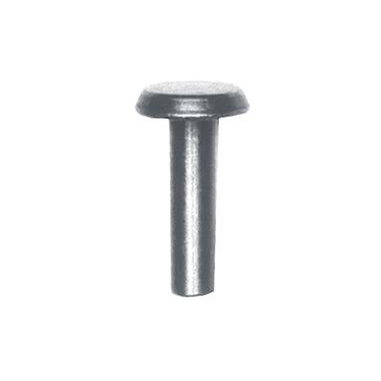10/16" Nickel, 6/16" Head Diameter Tubular Rivet, Steel, 24-pack