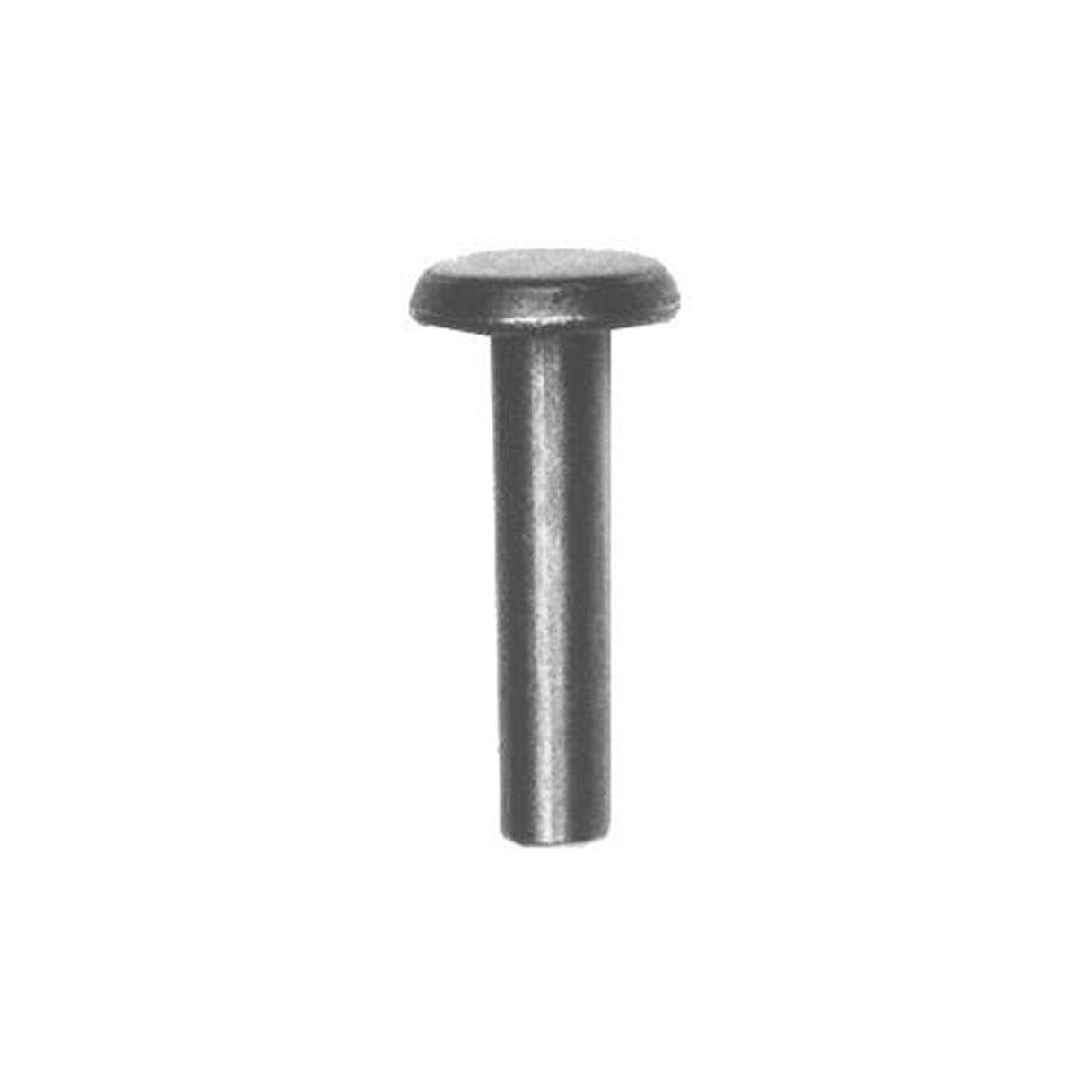12/16" Brass, Tubular Rivet, Steel - 12 pk