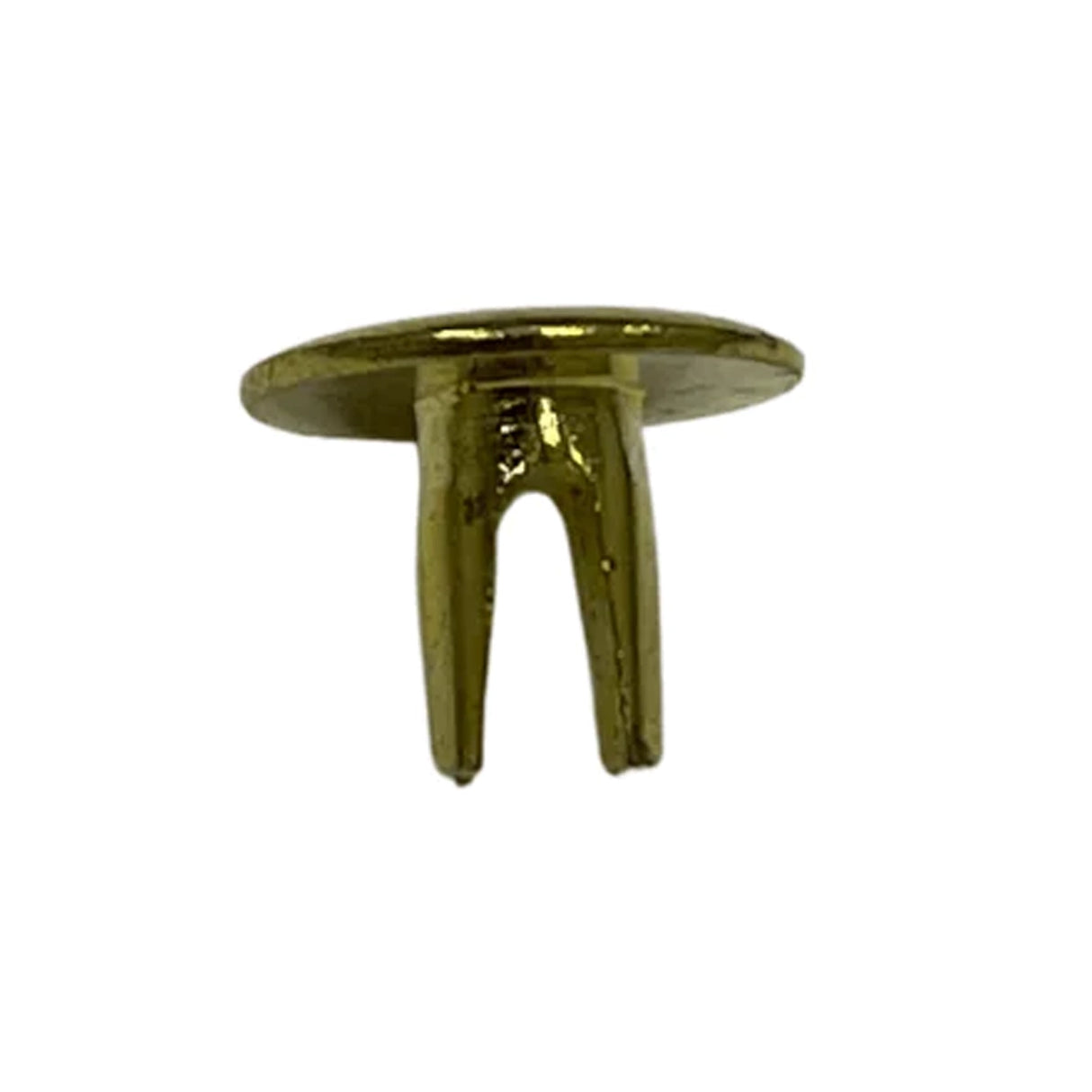 1/4" Brass, Split Rivet, Steel