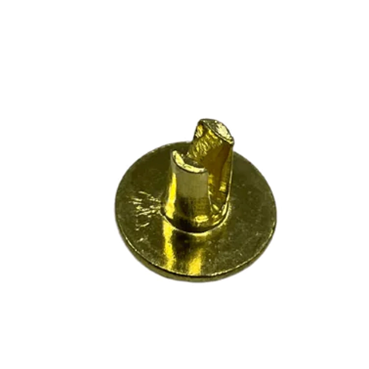 1/4" Brass, Split Rivet, Steel