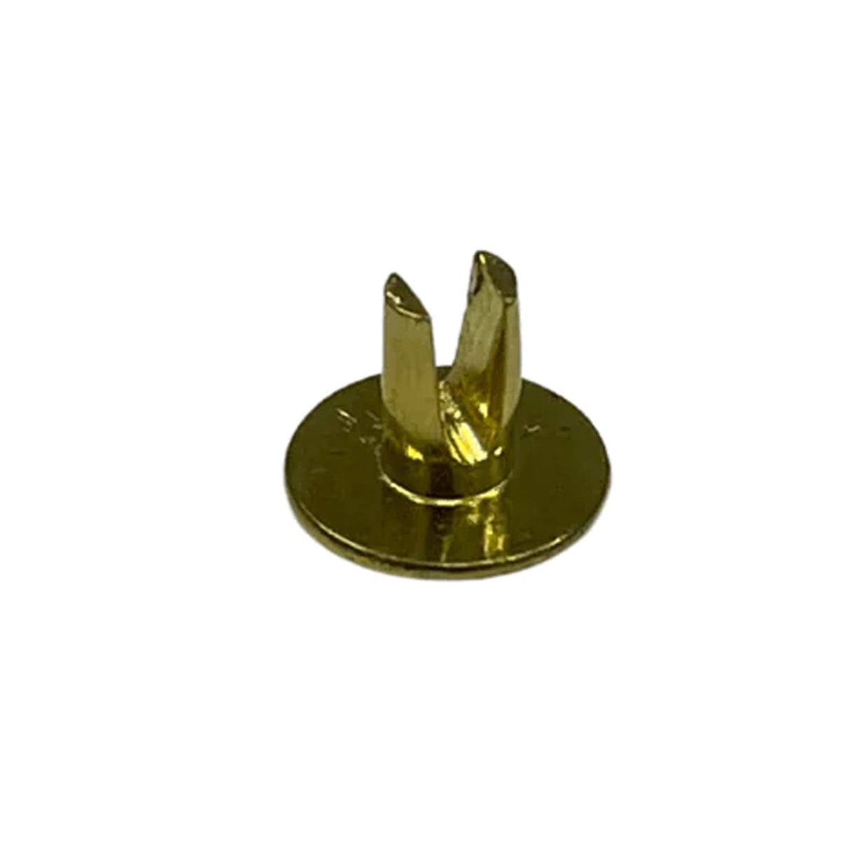 1/4" Brass, Split Rivet, Steel