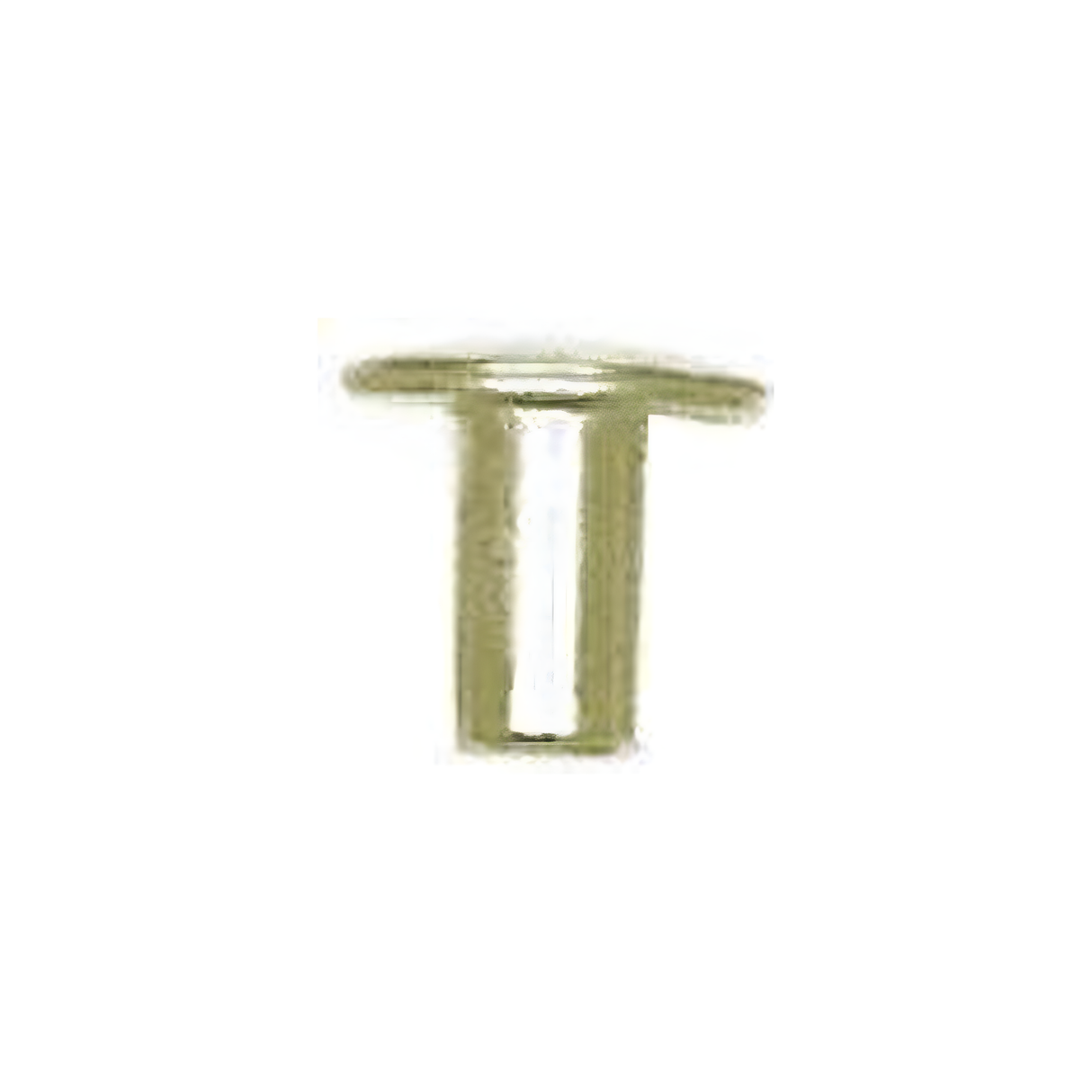 1/4" Brass, Tubular Rivet, Steel - 24 pk