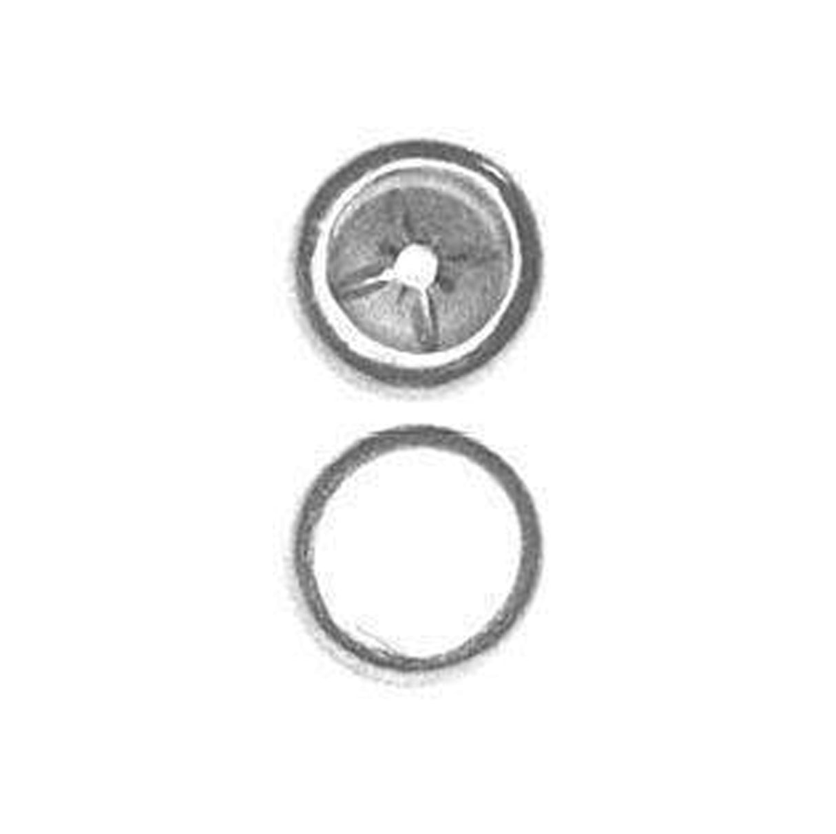 5/16" Nickel, Rivet Cap, Steel - 24 pk