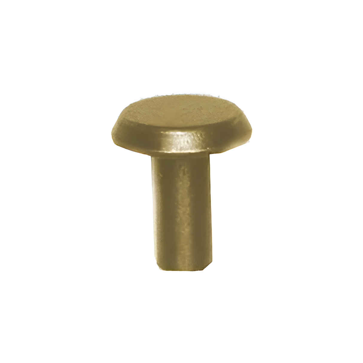 6/16" Brass, 10mm Diameter Tubular Rivet, Steel, 24-pack