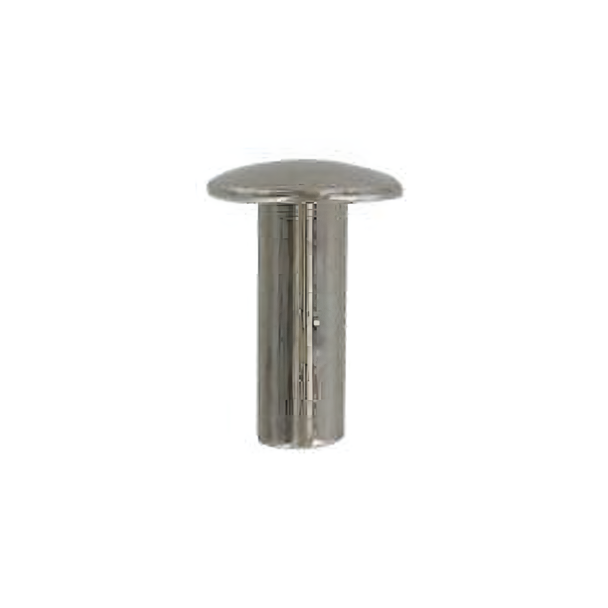 6/16" Nickel, 8mm Diameter Tubular Rivet, Steel, 24-pack