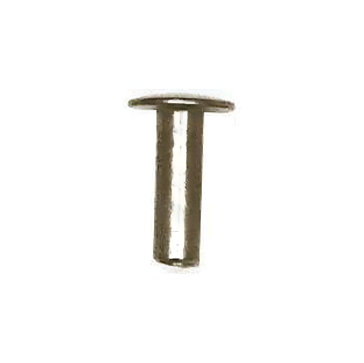 7/16" Brass, 5/16" Head Diameter Tubular Rivet, Steel, 24-pack
