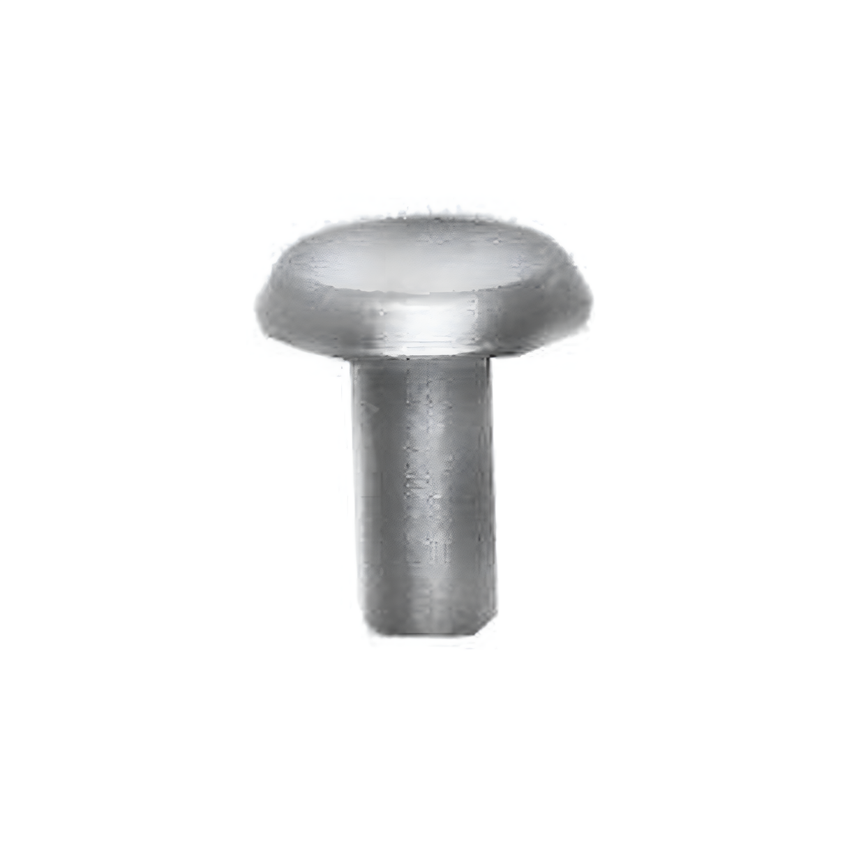 7/16" Nickel, 6/16" Head Diameter Tubular Rivet, Steel, 24-pack