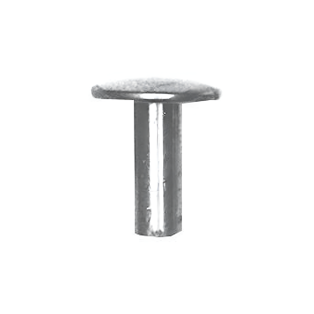 8/16" Black, Tubular Rivet, Steel - 12 pk