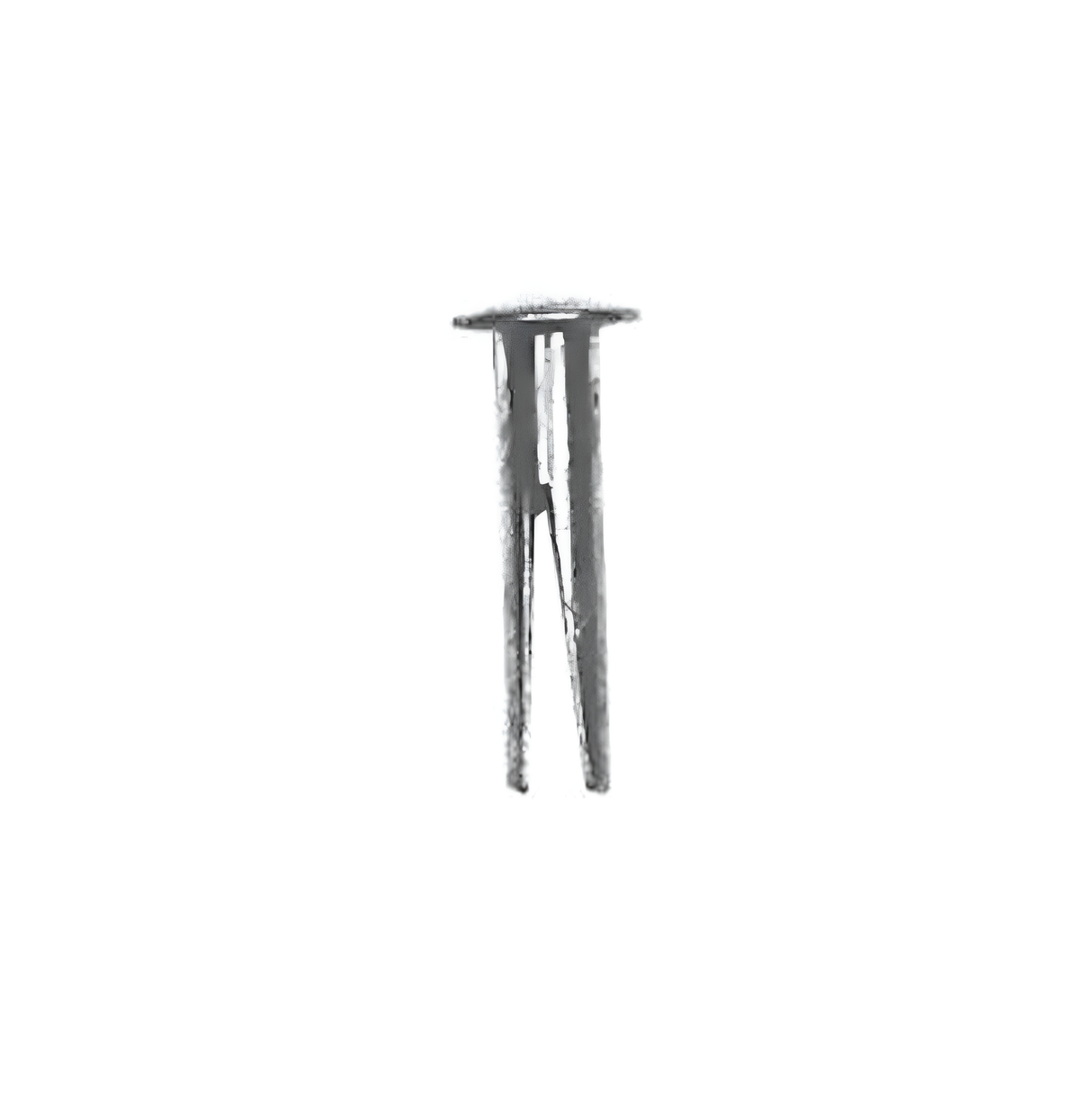 8/16" Nickel, 7/32" Head Diameter Split Rivet, Steel, 24-pack