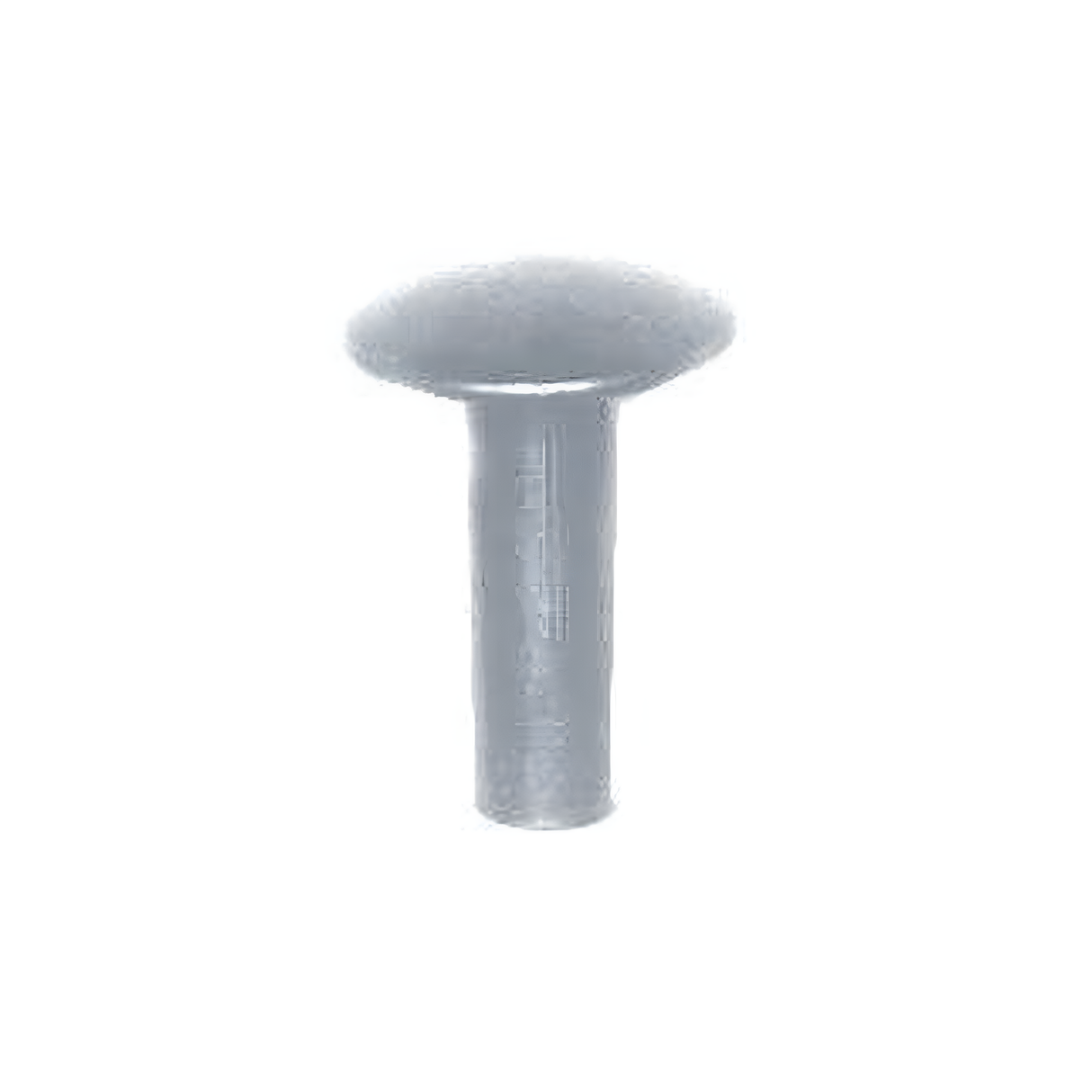 8/16" Nickel, 7/16" Head Diameter Tubular Rivet, Steel, 12-pack