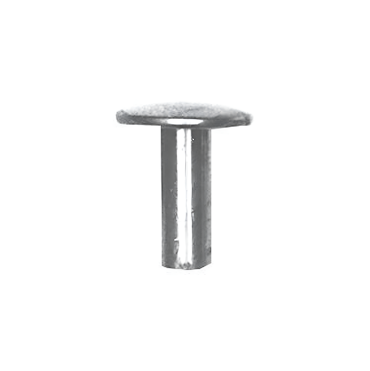 8/16" Nickel, 15/32" Head Diameter Tubular Rivet, Steel, 12-pack