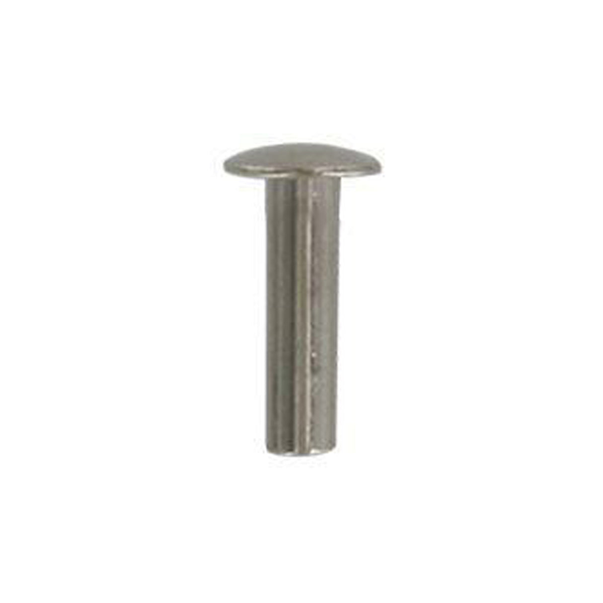 8/16" Nickel, 5/16" Head Diameter Tubular Rivet, Steel, 24-pack