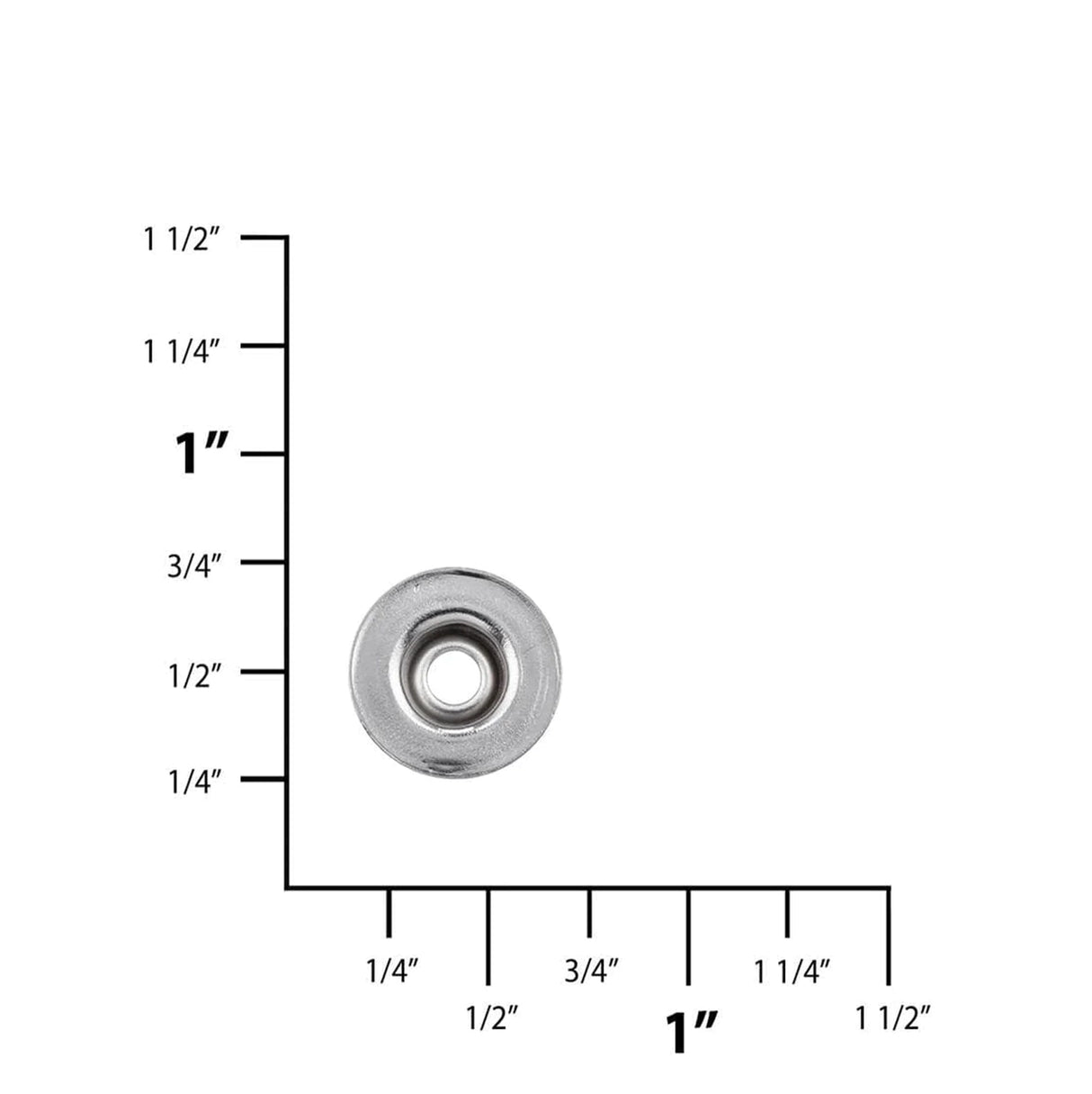 DOT® Baby Durable™ Line 20 Nickel Stud, Solid Brass