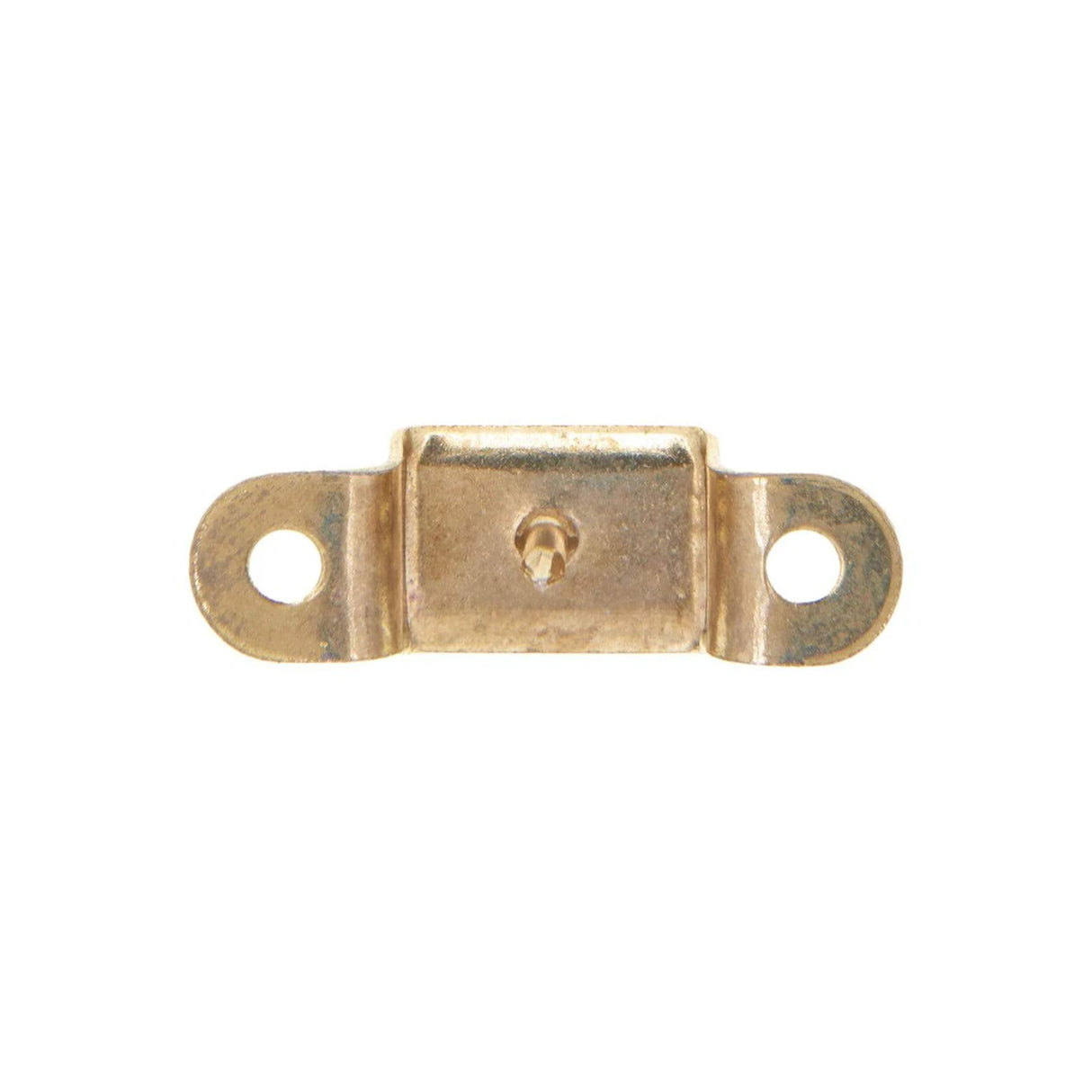 3/4" Brass, Straight Edge Trunk Handle Loop with Nail, Steel