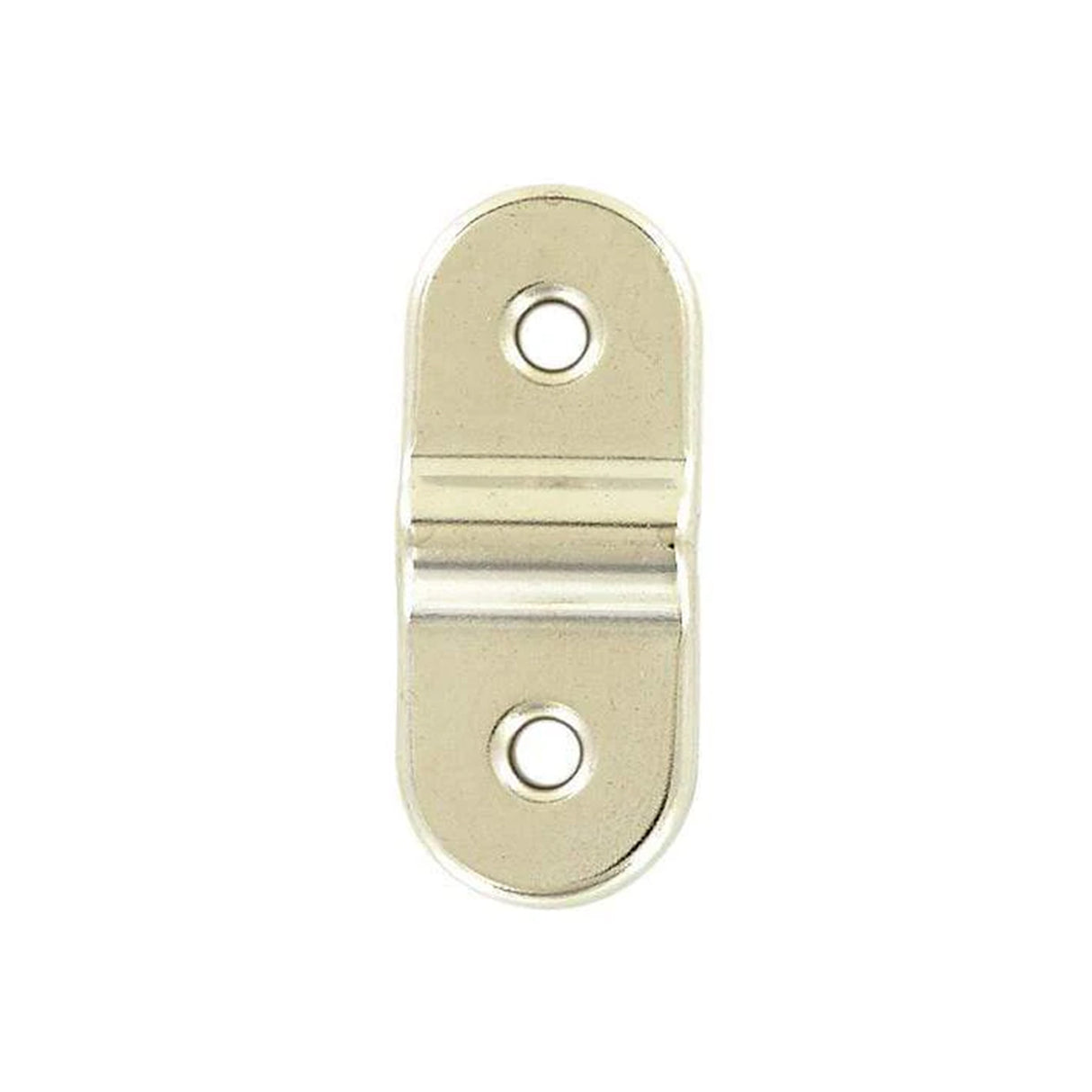 1 1/4" Nickel, D-Ring Mounting Bracket Long Profile, Steel