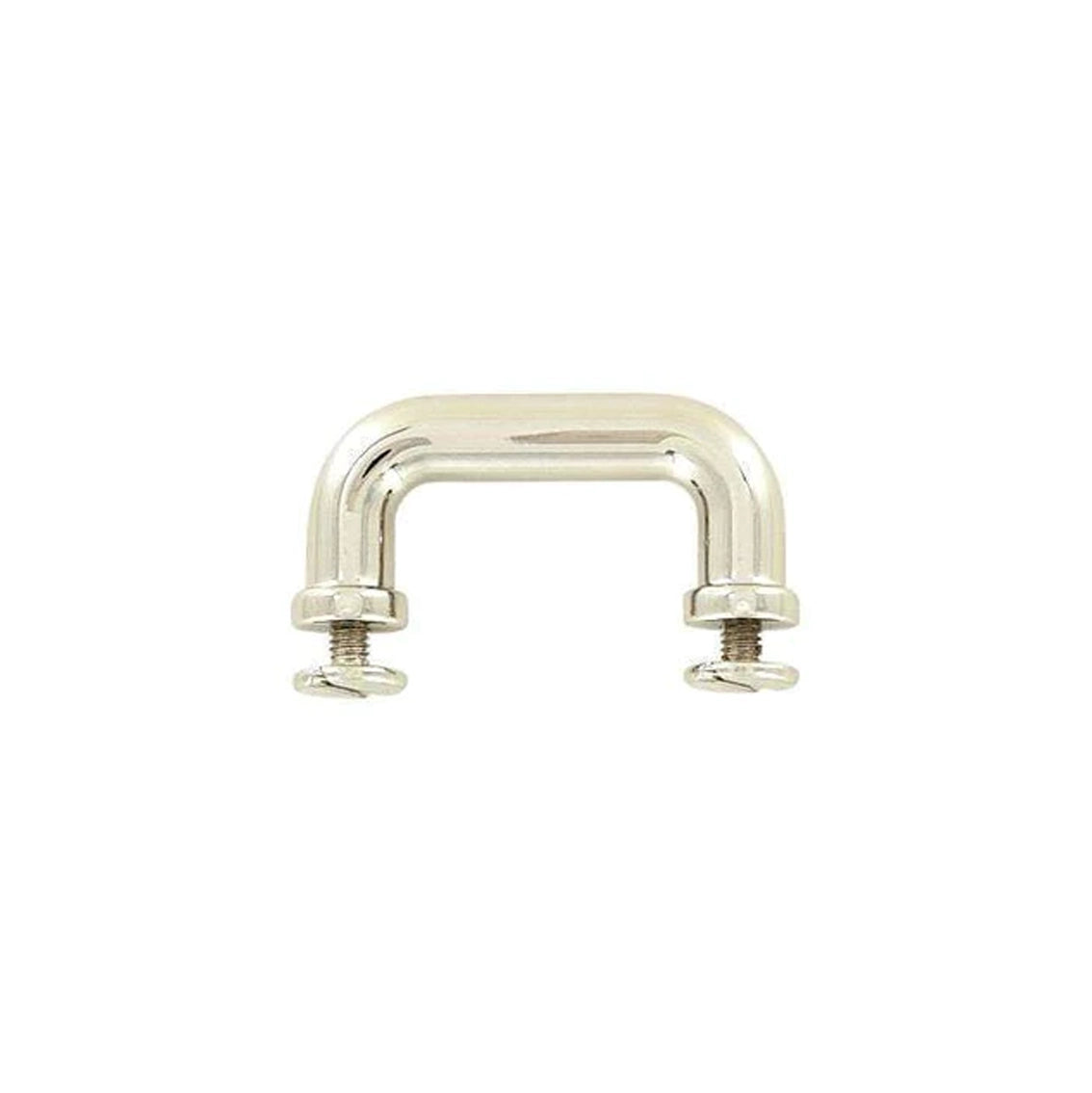 1 1/4" Shiny Nickel, Handle Loop, Screw in Bottom, Zinc Alloy