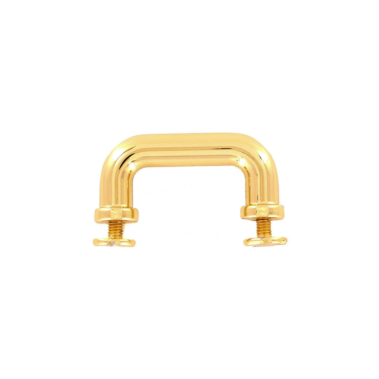 1 1/4" Shiny Gold, Handle Loop, Screw in Bottom, Zinc Alloy