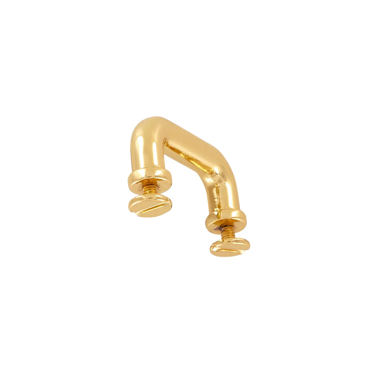1 1/4" Shiny Gold, Handle Loop, Screw in Bottom, Zinc Alloy