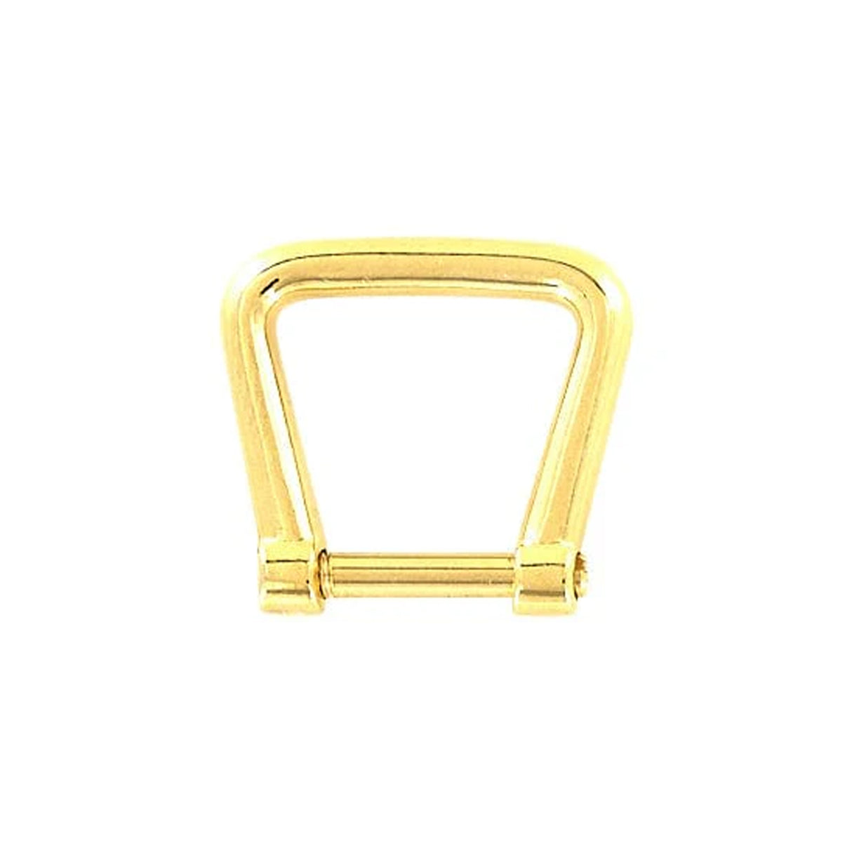 1/2" Gold, Horseshoe Ring with Screw-In Pin, Zinc Alloy