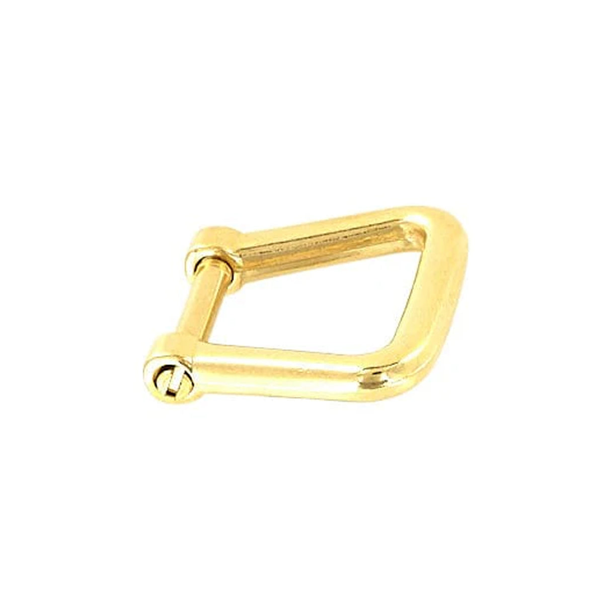 1/2" Gold, Horseshoe Ring with Screw-In Pin, Zinc Alloy