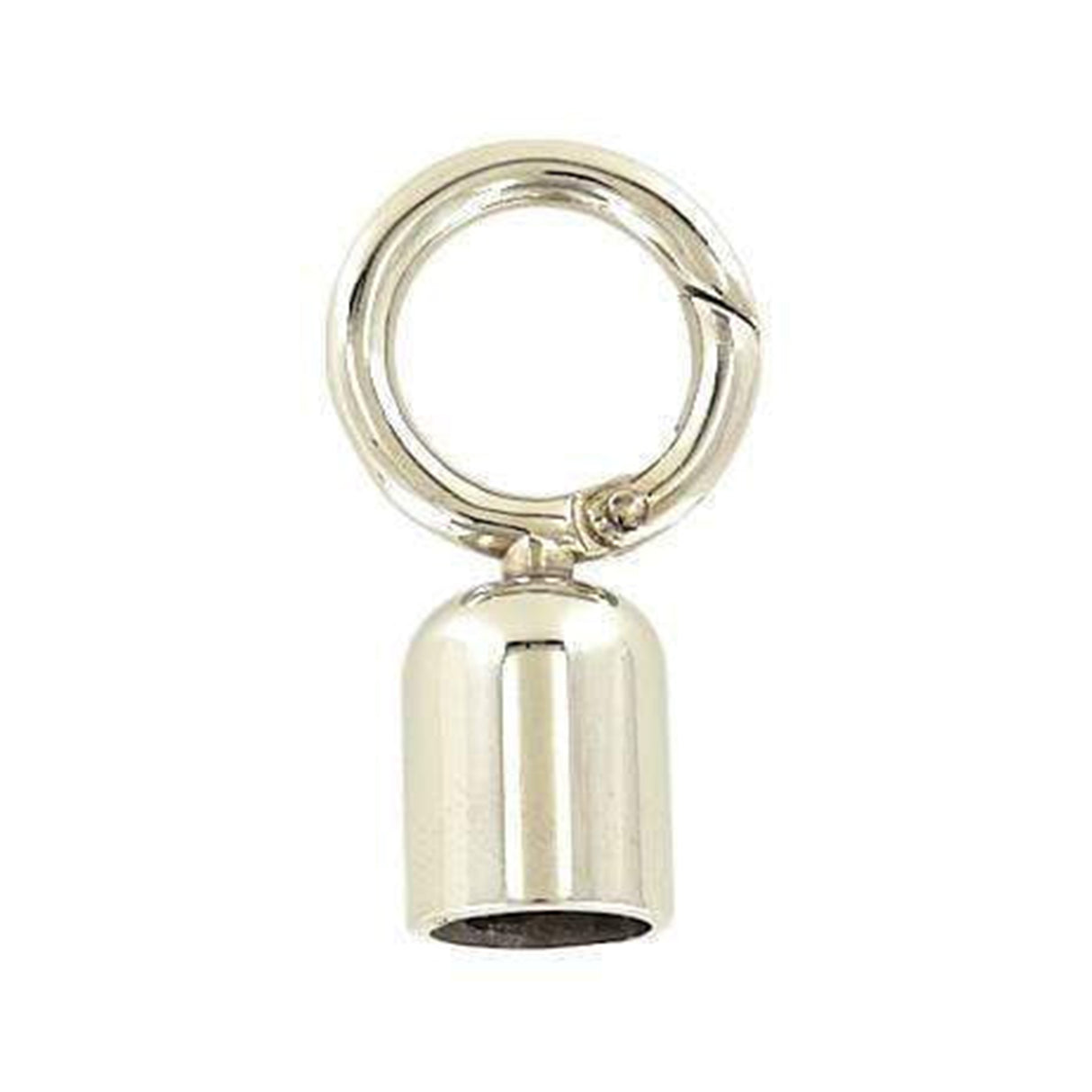 1/2" Nickel, Tassel Cover with Spring Gate, Zinc Alloy