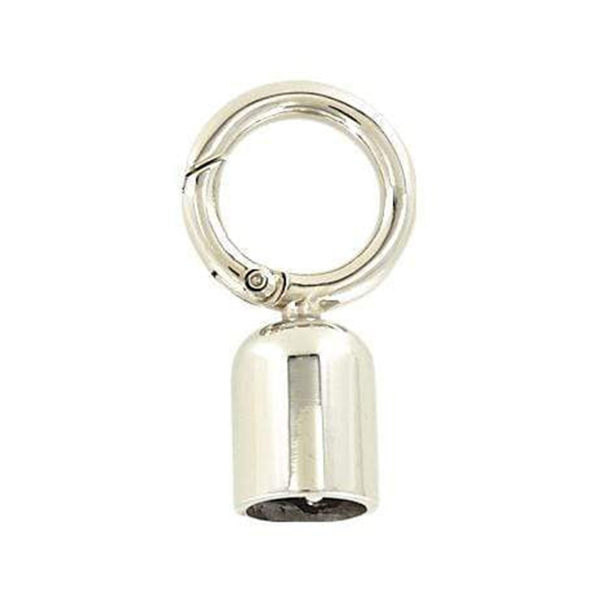 1/2" Nickel, Tassel Cover with Spring Gate, Zinc Alloy