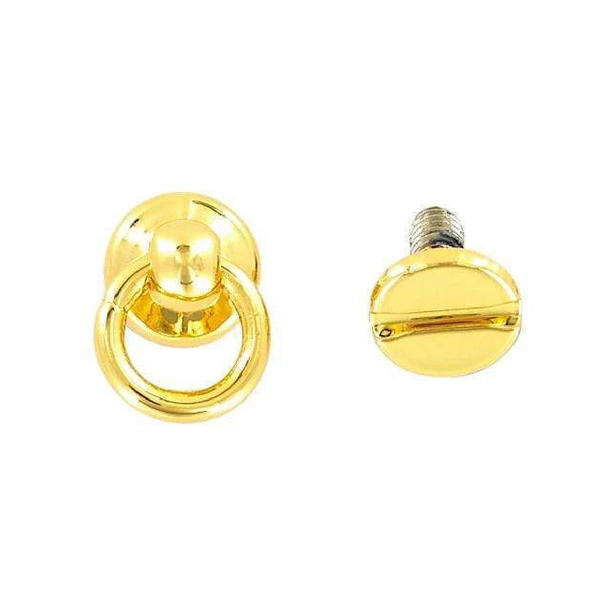 1/4" Shiny Gold, Chain Connector w/screw,Zinc Alloy