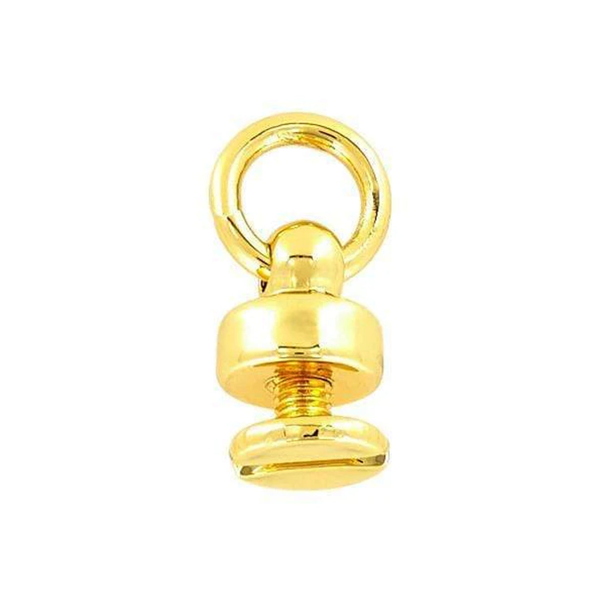 1/4" Shiny Gold, Chain Connector w/screw,Zinc Alloy