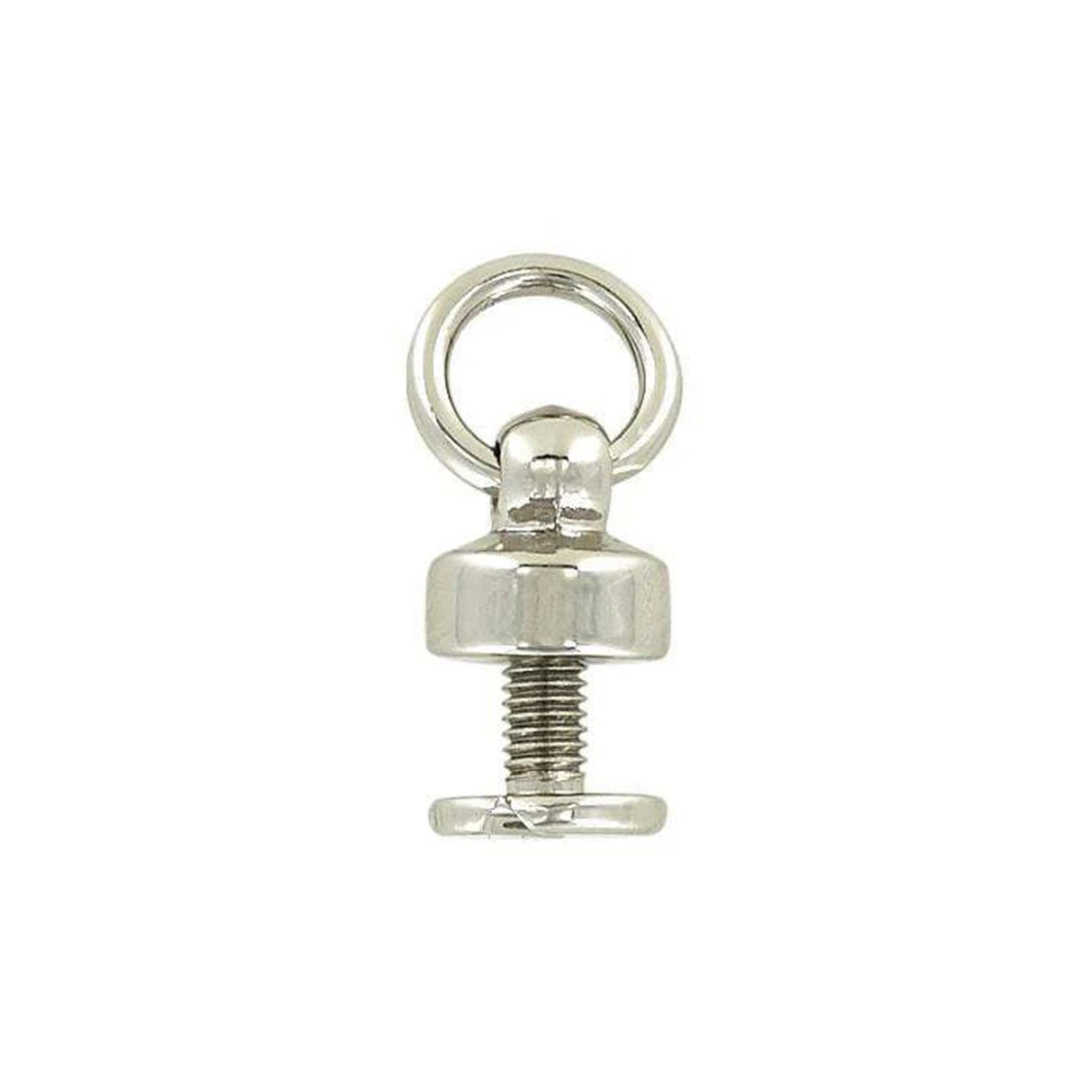 1/4" Shiny Nickel, Chain Connector w/Screw, Zinc Alloy