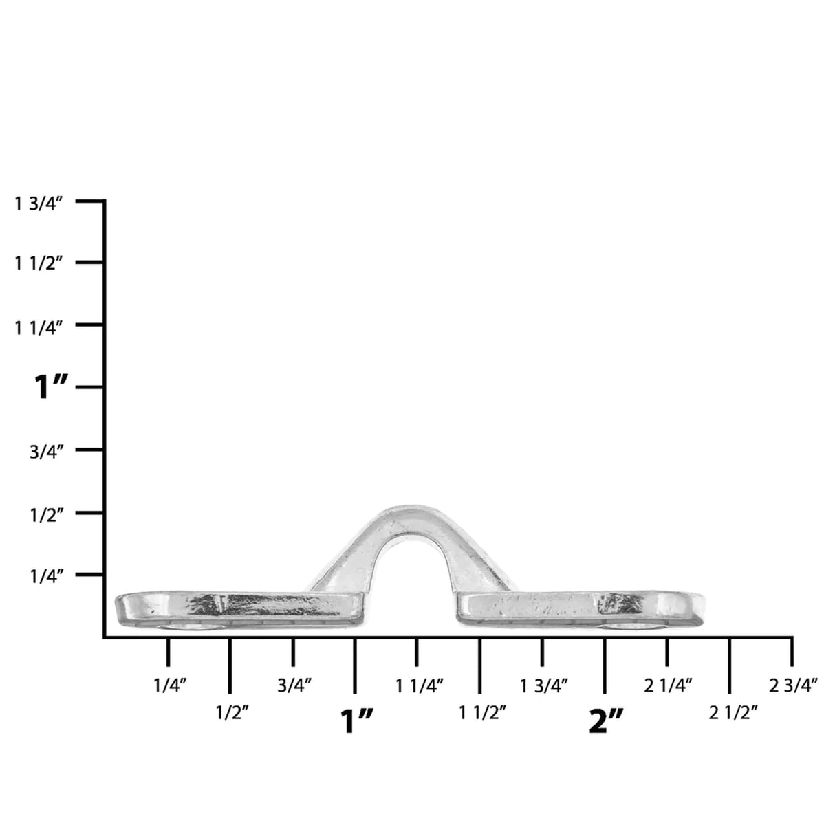 1/4" Nickel, Handle Loop, Zinc Alloy