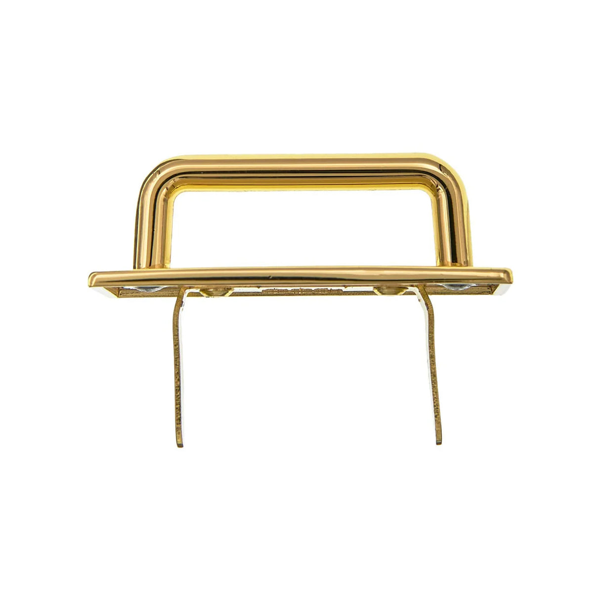 1" Shiny Gold, Strap Handle Loop with Prongs, Zinc Alloy