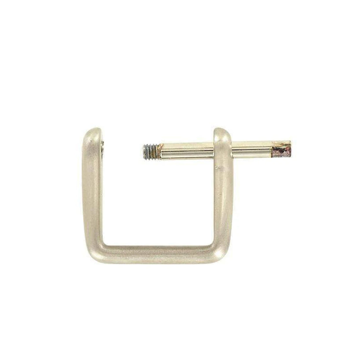 1" Shiny Nickel, Handle Loop with Screw-In Pin, Zinc Alloy